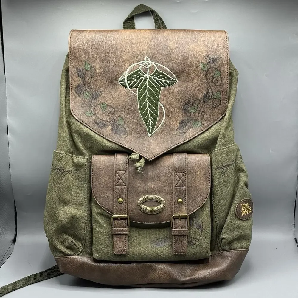 The Lord Of The Rings Leaf Of Lórien Slouch Backpack NEW